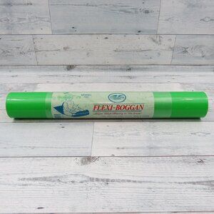 Vintage Flexi Boggan Green Slick Snow Sled Flexible Flyer F203